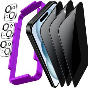 iPhone 15 Plus Screen Protectors & Tempered Glass Lens Protectors for Apple 6.7